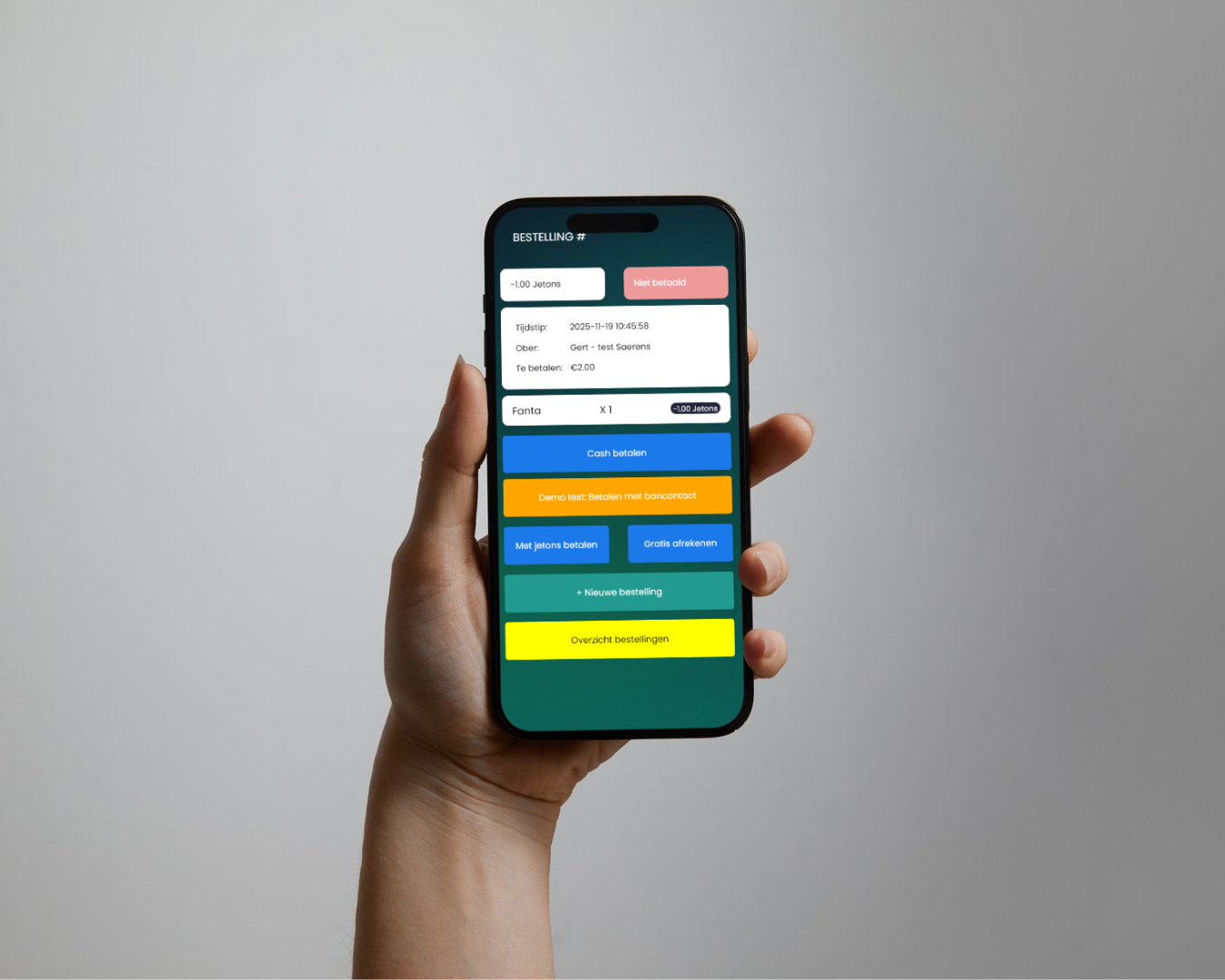 Clubkaart gekoppeld aan ledenprofiel met digital coins voor snelle kantinebetalingen
